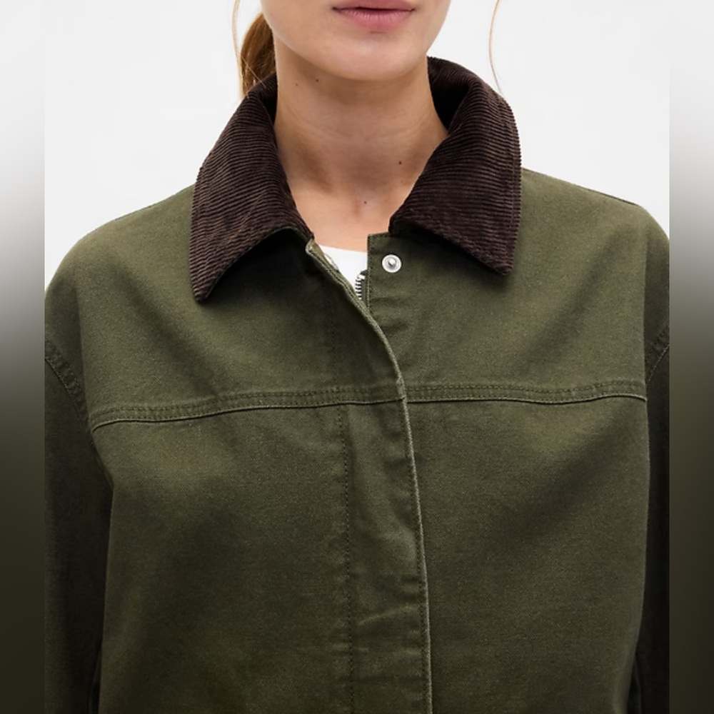 Gap Workwear Gorpcore Relaxed Canvas Barn Chore Coat Jacket NWOT XL & M - Picture 4 of 10